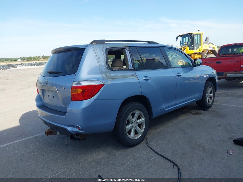 2008 Toyota Highlander VIN JTEES41AX82040421 IAAI salvage auction — FRONT END, Certificate Of Title (Nebraska), sold $1,200 on 2026-07-09 (photo 4)