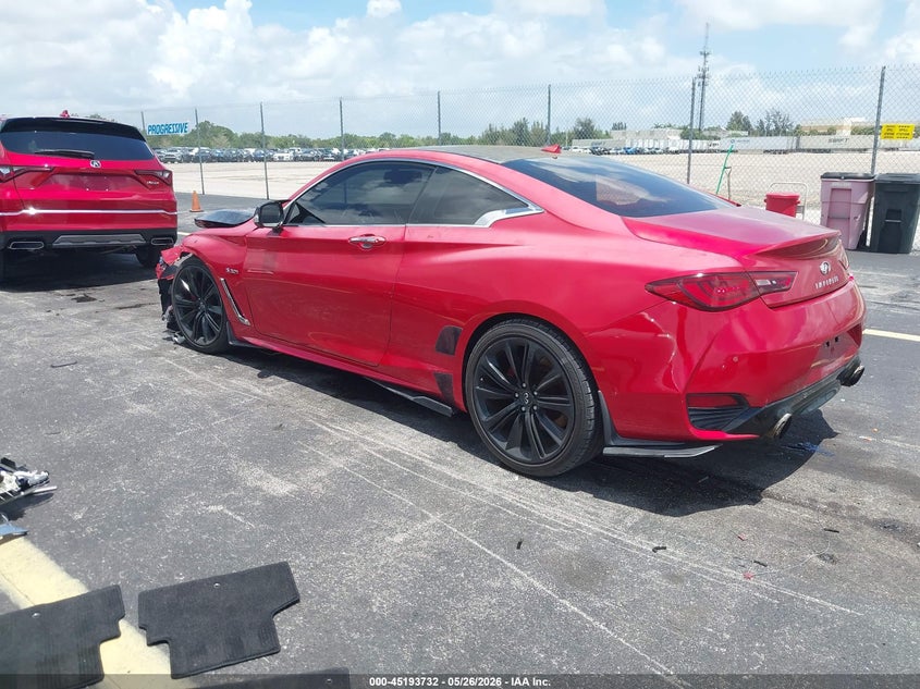 2019 Infiniti Q60 VIN JN1FV7EK3KM360151 IAAI salvage auction — LEFT FRONT, Rebuildable (Florida), sold $3,475 on 2026-07-09 (photo 3)