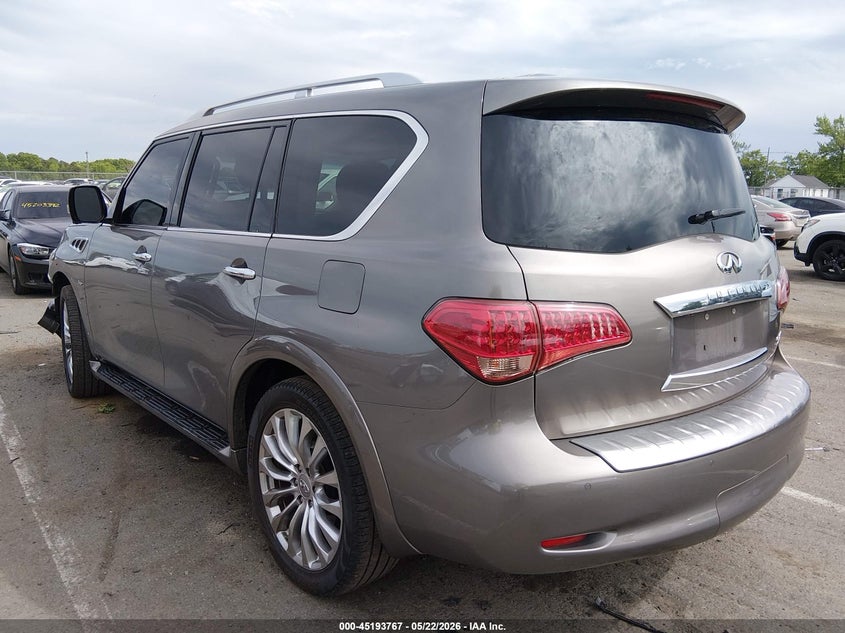 2015 Infiniti Qx80 VIN JN8AZ2NC5F9372239 IAAI salvage auction — FRONT END, Salvage (New Jersey), sold $2,900 on 2026-07-06 (photo 3)