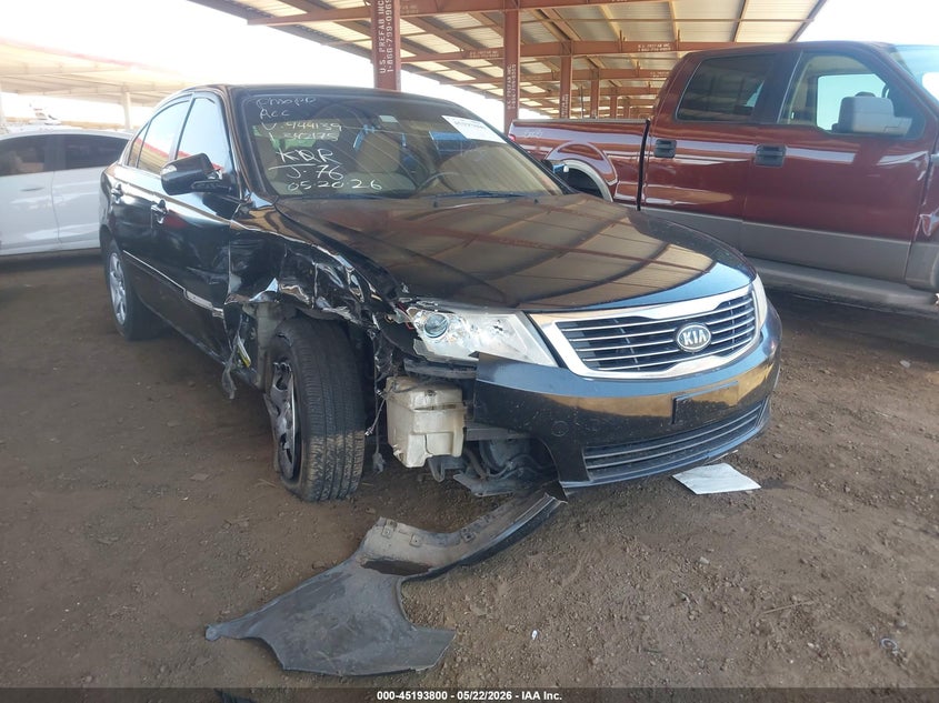 2010 Kia Optima VIN KNAGG4A83A5444139 IAAI salvage auction — UNKNOWN, Salvage (Arizona), sold $325 on 2026-07-21 (photo 1)