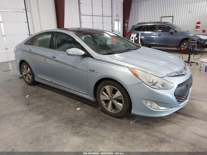 2012 Hyundai Sonata VIN KMHEC4A41CA045755 IAAI salvage auction — FRONT END, Salvage Title, sold $300 on 2026-07-22 (photo 1)