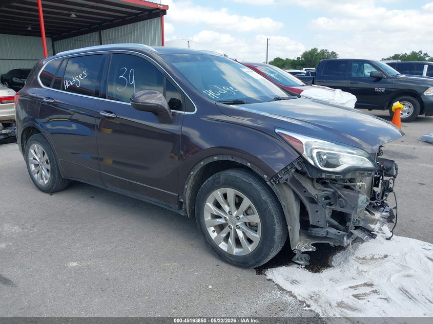 2017 Buick Envision VIN LRBFXBSA1HD048570 IAAI salvage auction — FRONT END, Original (Texas), sold $1,050 on 2026-07-30 (photo 1)