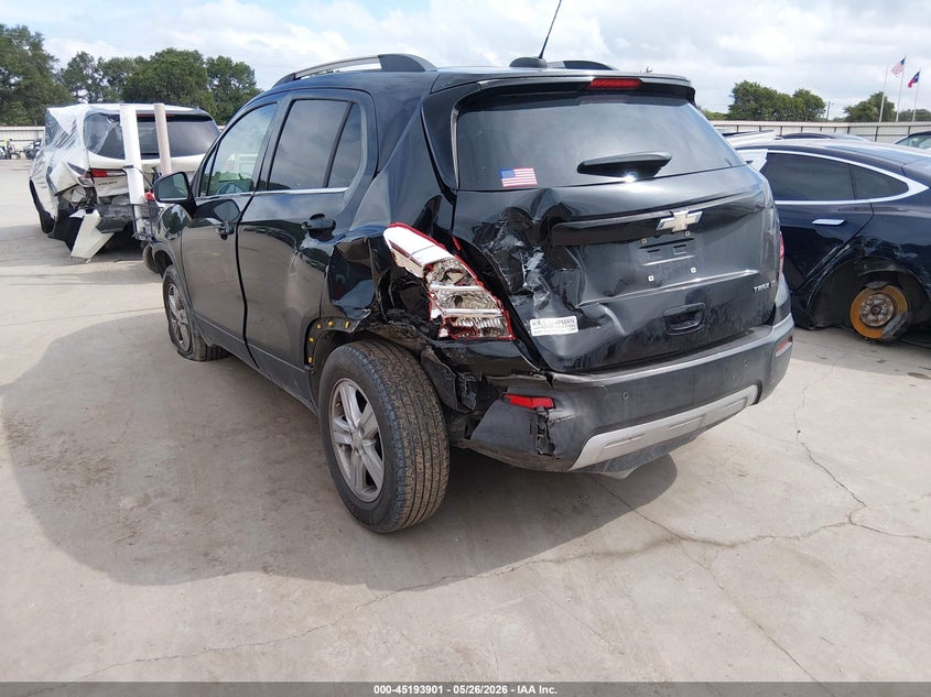 2016 Chevrolet Trax VIN KL7CJLSB2GB546904 IAAI salvage auction — FRONT & REAR, Salvage (Texas), sold $500 on 2026-07-28 (photo 3)