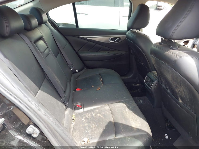 2014 Infiniti Q50 VIN JN1BV7AR9EM689135 IAAI salvage auction — LEFT SIDE, Clear (Michigan), sold $2,200 on 2026-07-23 (photo 8)