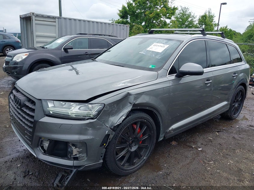 2017 Audi Q7 VIN WA1LABF75HD053091 IAAI salvage auction — SIDE, Salvage Title, sold $7,500 on 2026-07-20 (photo 2)