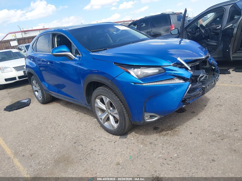 2017 Lexus Nx VIN JTJBARBZ6H2121733 IAAI salvage auction — FRONT END, Salvage (Colorado), sold $8,350 on 2026-07-14 (photo 1)