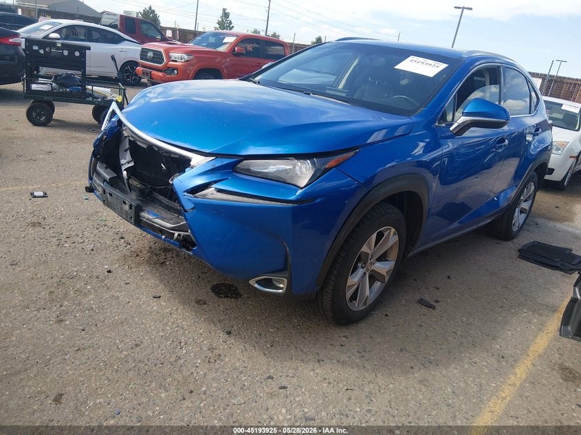 2017 Lexus Nx VIN JTJBARBZ6H2121733 IAAI salvage auction — FRONT END, Salvage (Colorado), sold $8,350 on 2026-07-14 (photo 2)