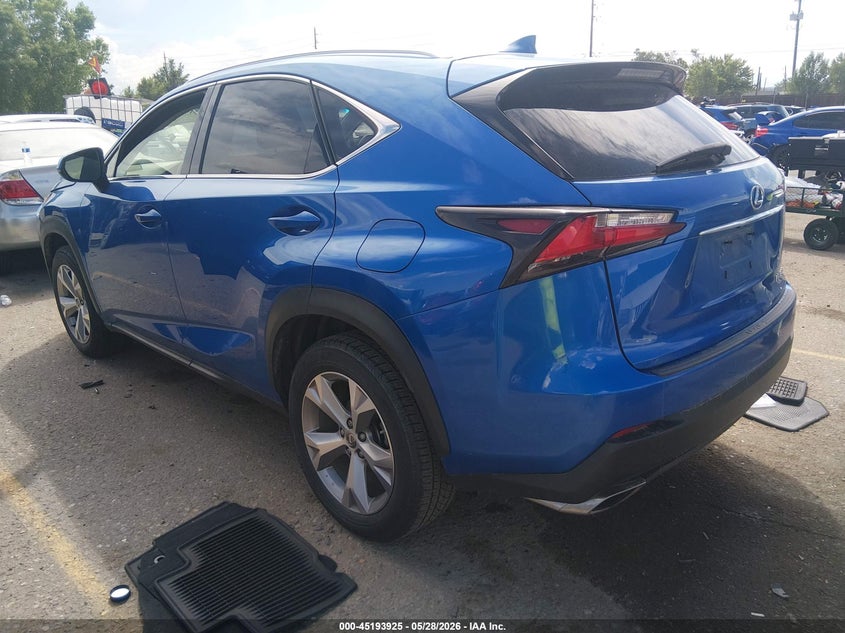 2017 Lexus Nx VIN JTJBARBZ6H2121733 IAAI salvage auction — FRONT END, Salvage (Colorado), sold $8,350 on 2026-07-14 (photo 3)