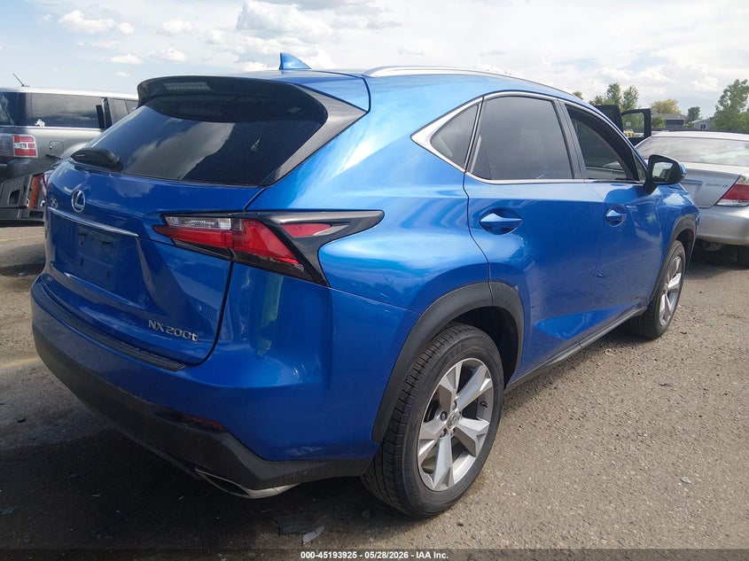2017 Lexus Nx VIN JTJBARBZ6H2121733 IAAI salvage auction — FRONT END, Salvage (Colorado), sold $8,350 on 2026-07-14 (photo 4)