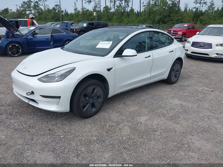 2022 Tesla Model 3 VIN 5YJ3E1EA6NF164139 IAAI salvage auction — UNDERCARRIAGE, Salvage Title, sold $5,300 on 2026-07-25 (photo 2)