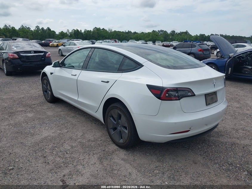 2022 Tesla Model 3 VIN 5YJ3E1EA6NF164139 IAAI salvage auction — UNDERCARRIAGE, Salvage Title, sold $5,300 on 2026-07-25 (photo 3)