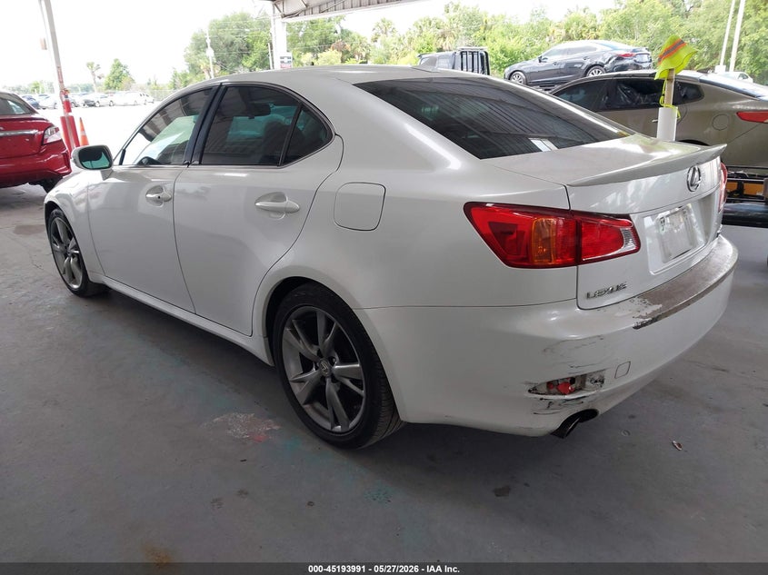 2010 Lexus Is 250 VIN JTHBF5C27A5128143 IAAI salvage auction — RIGHT FRONT, Rebuildable (Florida), sold $25 on 2026-07-29 (photo 3)