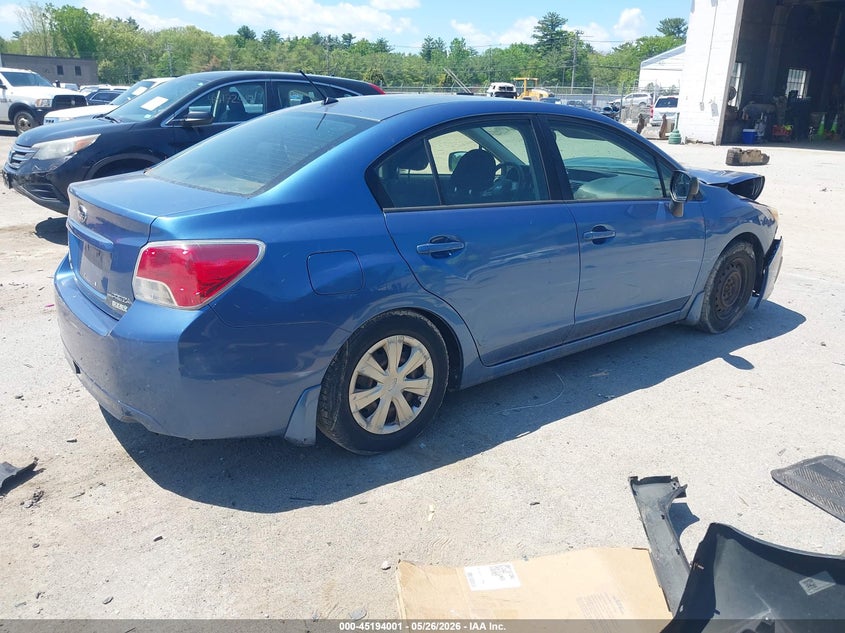2014 Subaru Impreza VIN JF1GJAA62EH016753 IAAI salvage auction — NORMAL WEAR, Original (New Hampshire), sold $500 on 2026-07-08 (photo 4)