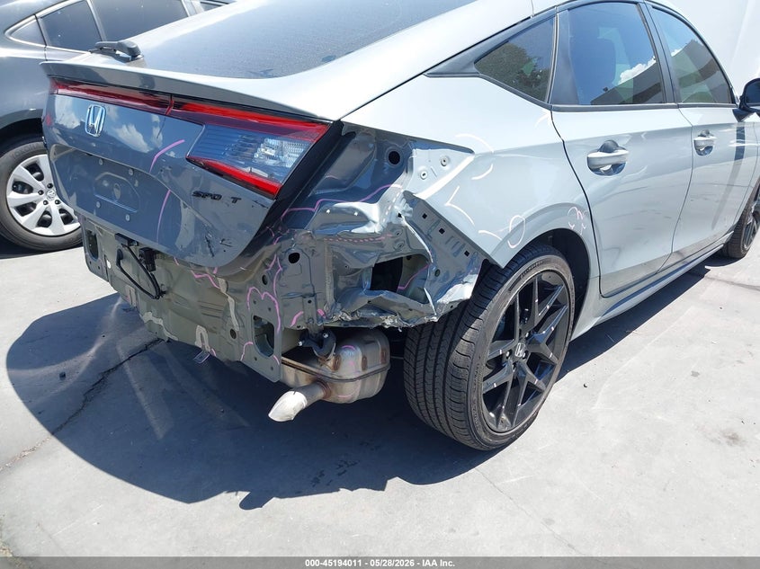 2026 Honda Civic VIN 19XFL2H82TE012380 IAAI salvage auction — REAR END, Salvage Title, sold $9,700 on 2026-07-31 (photo 6)