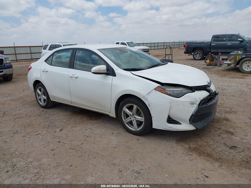 2017 Toyota Corolla VIN 5YFBURHE8HP610103 IAAI salvage auction — FRONT END, Original (Texas), sold $2,850 on 2026-07-29 (photo 1)