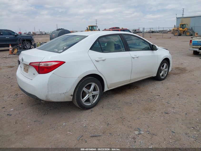 2017 Toyota Corolla VIN 5YFBURHE8HP610103 IAAI salvage auction — FRONT END, Original (Texas), sold $2,850 on 2026-07-29 (photo 4)