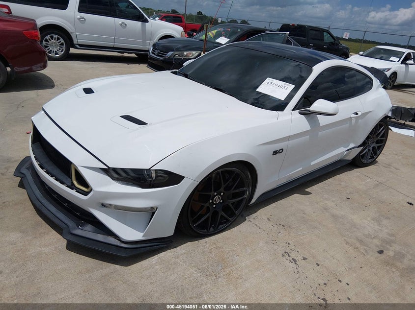 2020 Ford Mustang VIN 1FA6P8CF4L5126699 IAAI salvage auction — FRONT & REAR, Salvage (Texas), sold $7,200 on 2026-07-31 (photo 2)