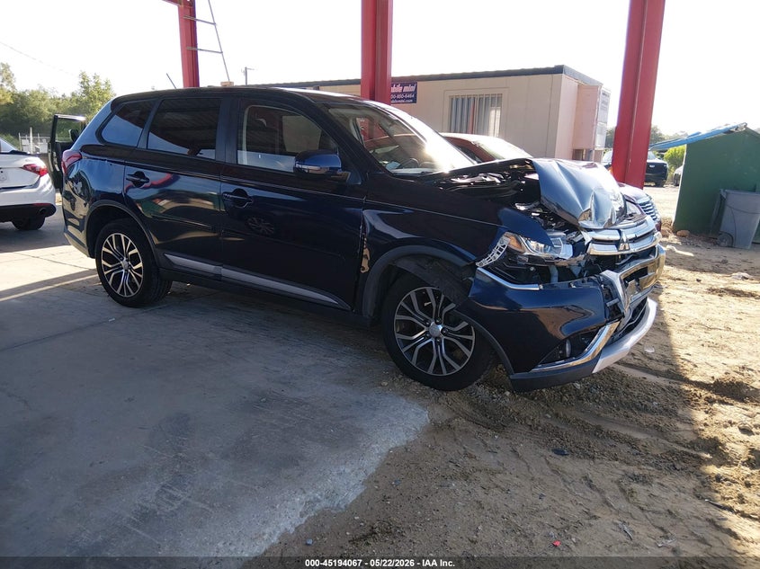 2016 Mitsubishi Outlander VIN JA4AZ3A36GZ009063 IAAI salvage auction — FRONT END, Rebuildable (Florida), sold $2,550 on 2026-07-09 (photo 1)