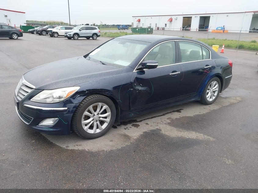 2012 Hyundai Genesis VIN KMHGC4DD5CU193619 IAAI salvage auction — LEFT FRONT, Prior Salvage (Minnesota), sold $575 on 2026-07-13 (photo 2)