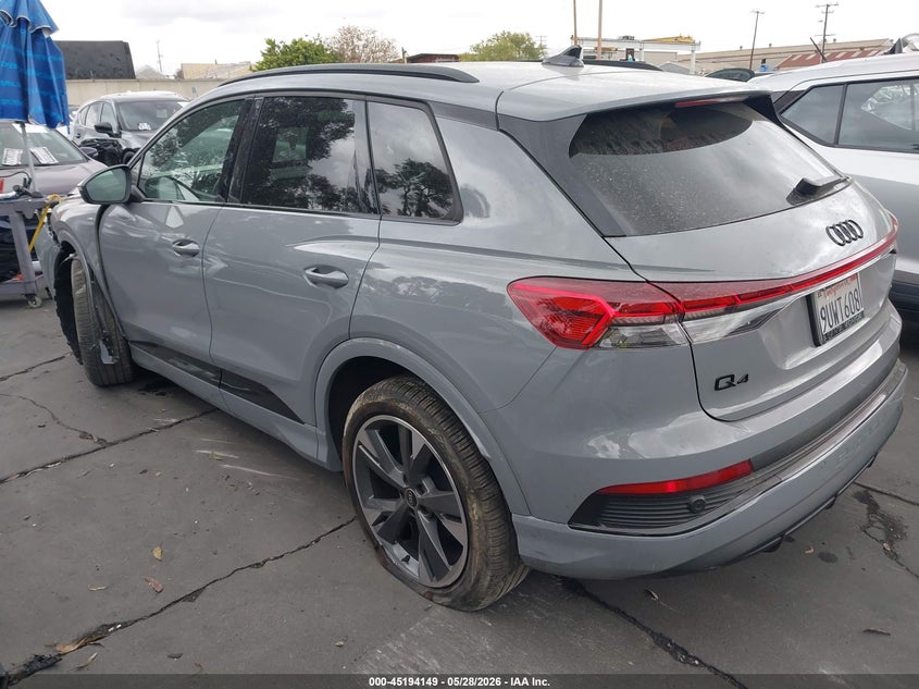 2025 Audi Q4 e-tron VIN WA1KUBFZ5SP061394 IAAI salvage auction — FRONT END, Salvage Title, sold $14,425 on 2026-07-15 (photo 3)