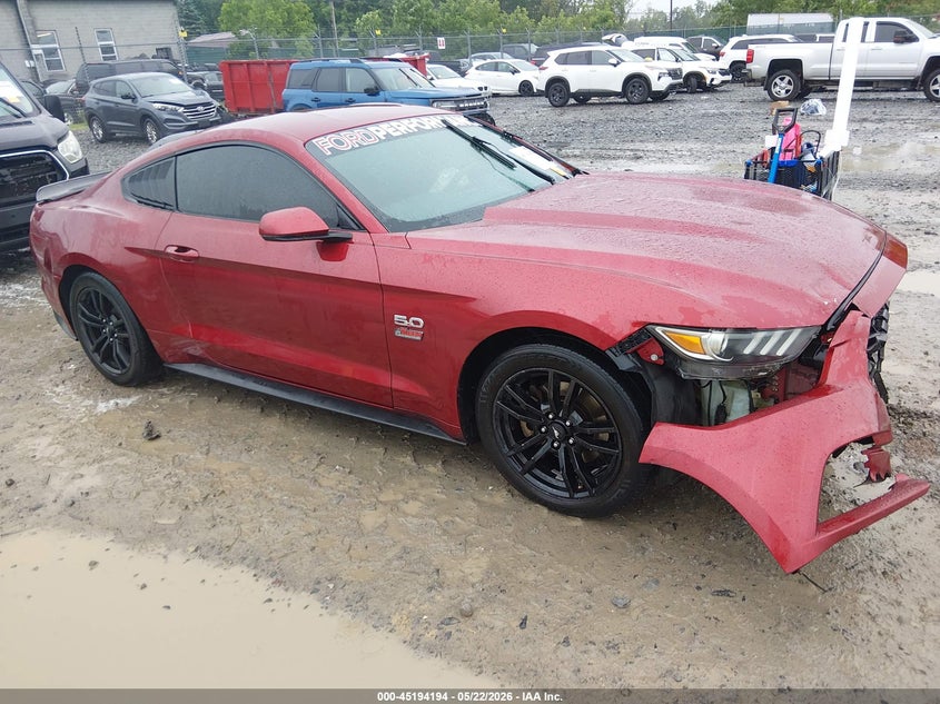 2015 Ford Mustang VIN 1FA6P8TH6F5348845 IAAI salvage auction — FRONT END, Salvage (West Virginia), sold $1,900 on 2026-07-09 (photo 1)