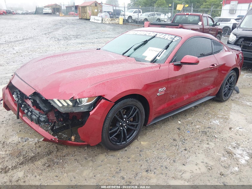 2015 Ford Mustang VIN 1FA6P8TH6F5348845 IAAI salvage auction — FRONT END, Salvage (West Virginia), sold $1,900 on 2026-07-09 (photo 2)