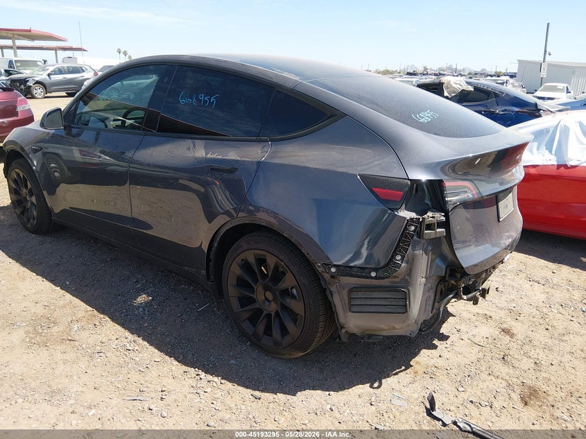 2023 Tesla Model y VIN 7SAYGAEE2PF668955 IAAI salvage auction — FRONT END, Salvage Title, sold $9,200 on 2026-07-11 (photo 3)