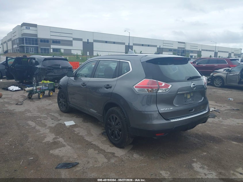 2016 Nissan Rogue VIN JN8AT2MT6GW024861 IAAI salvage auction — FRONT END, Salvage Title, sold $1,125 on 2026-07-07 (photo 3)