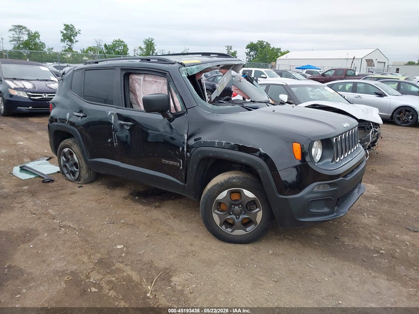 2017 Jeep Renegade VIN ZACCJBAB3HPG56401 IAAI salvage auction — ROLLOVER, Salvage (Ohio), sold $475 on 2026-07-09 (photo 1)