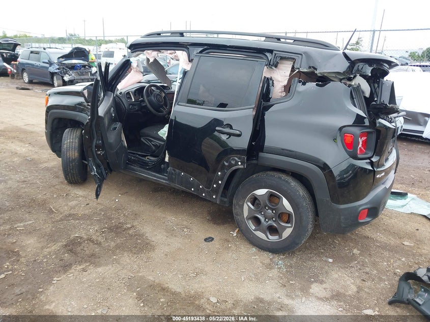 2017 Jeep Renegade VIN ZACCJBAB3HPG56401 IAAI salvage auction — ROLLOVER, Salvage (Ohio), sold $475 on 2026-07-09 (photo 3)