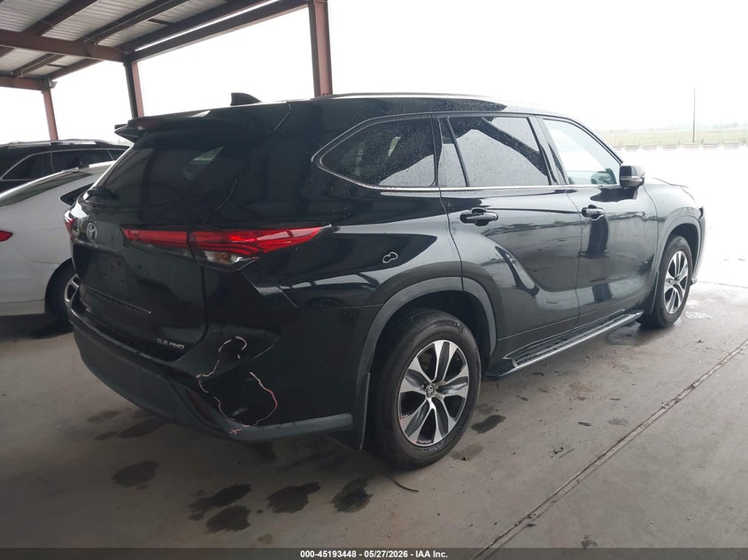 2020 Toyota Highlander VIN 5TDGZRBH3LS521713 IAAI salvage auction — FRONT END, Salvage Title, sold $16,075 on 2026-07-17 (photo 4)