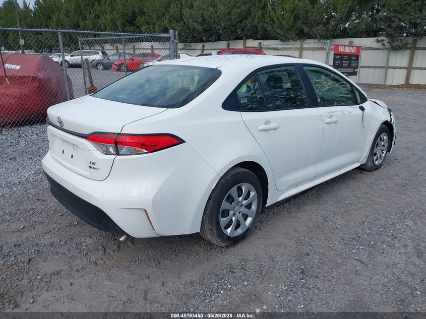 2026 Toyota Corolla VIN JTDBCMFE5T3117926 IAAI salvage auction — RIGHT FRONT, Clear (Florida), sold $9,200 on 2026-07-15 (photo 4)