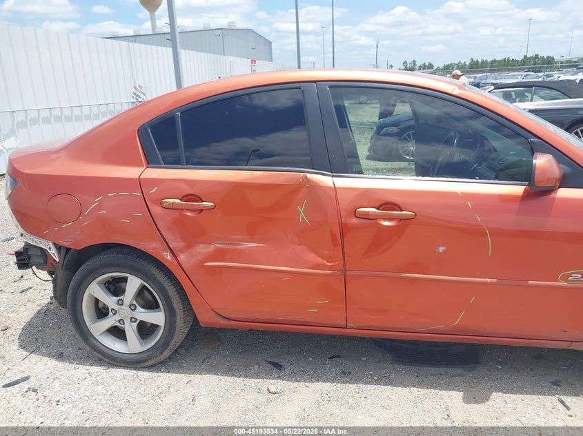 2004 Mazda 3 VIN JM1BK323041162948 IAAI salvage auction — RIGHT SIDE, Original (Texas), sold $200 on 2026-07-23 (photo 6)