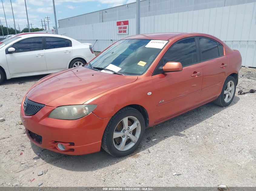 2004 Mazda 3 VIN JM1BK323041162948 IAAI salvage auction — RIGHT SIDE, Original (Texas), sold $200 on 2026-07-23 (photo 2)
