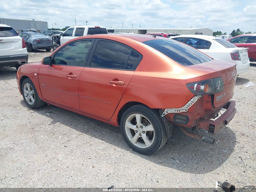 2004 Mazda 3 VIN JM1BK323041162948 IAAI salvage auction — RIGHT SIDE, Original (Texas), sold $200 on 2026-07-23 (photo 3)