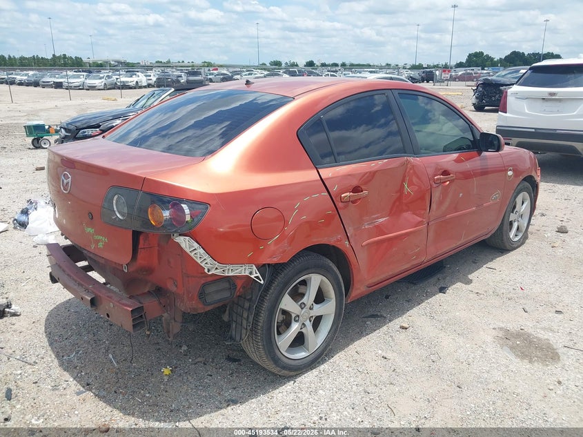 2004 Mazda 3 VIN JM1BK323041162948 IAAI salvage auction — RIGHT SIDE, Original (Texas), sold $200 on 2026-07-23 (photo 4)