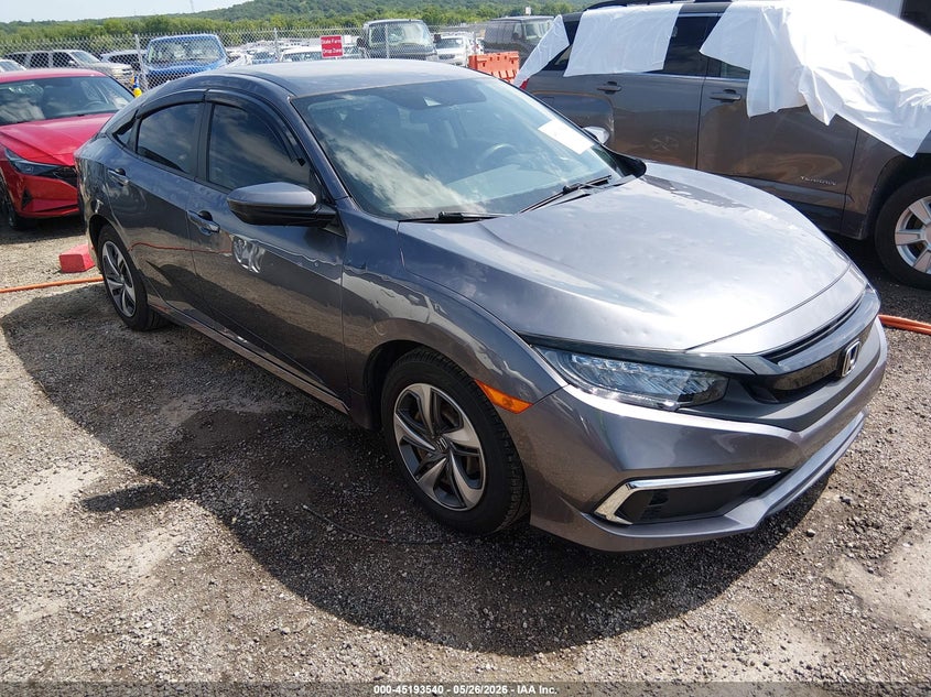 2021 Honda Civic VIN 2HGFC2F63MH510919 IAAI salvage auction — HAIL, Salvage Title, sold $7,300 on 2026-07-28 (photo 1)