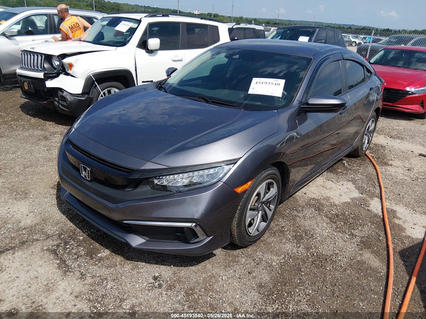 2021 Honda Civic VIN 2HGFC2F63MH510919 IAAI salvage auction — HAIL, Salvage Title, sold $7,300 on 2026-07-28 (photo 2)
