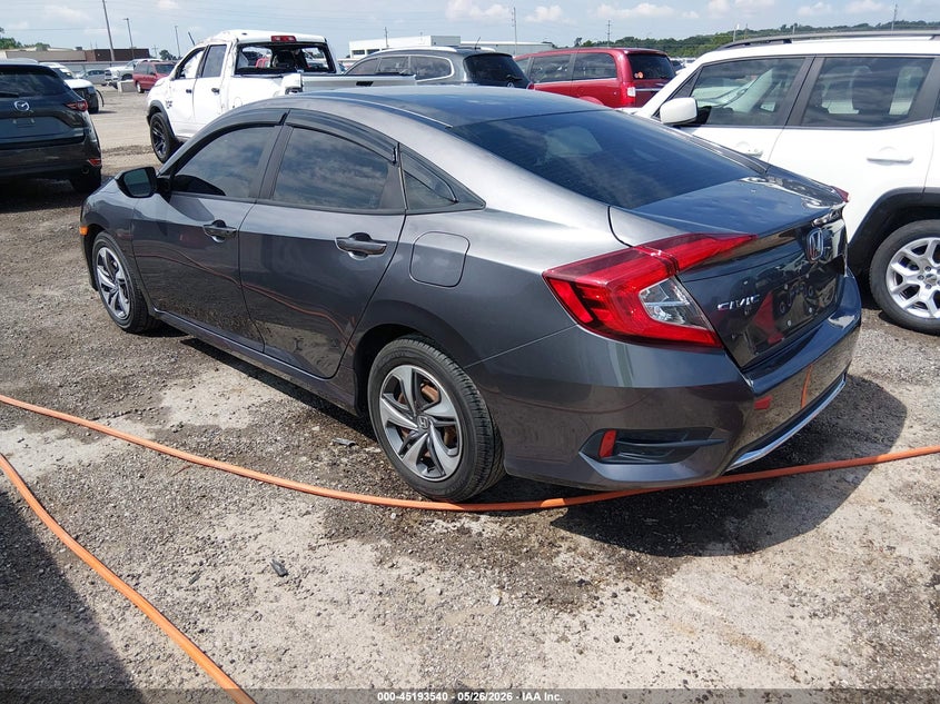 2021 Honda Civic VIN 2HGFC2F63MH510919 IAAI salvage auction — HAIL, Salvage Title, sold $7,300 on 2026-07-28 (photo 3)