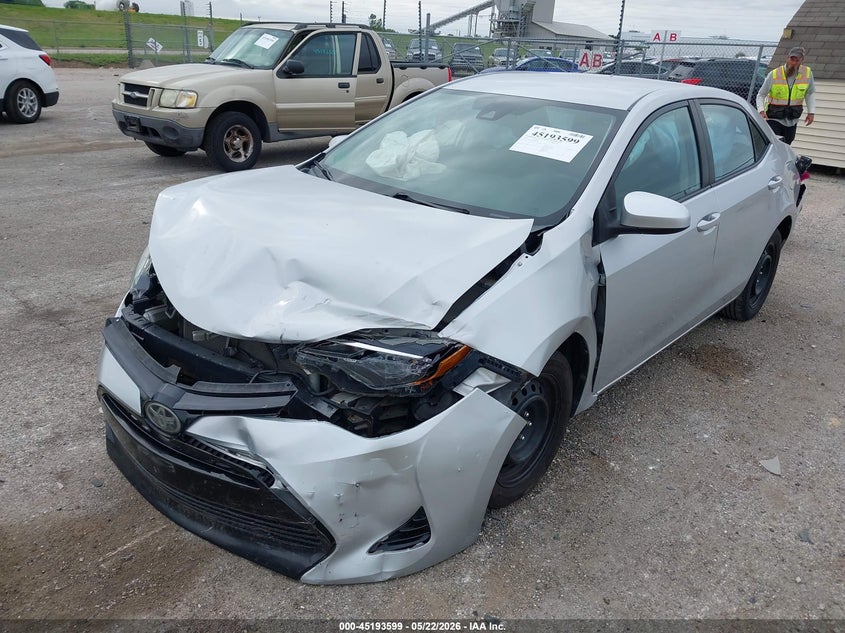 2018 Toyota Corolla VIN 5YFBURHE7JP800853 IAAI salvage auction — FRONT & REAR, Salvage (Illinois), sold $1,400 on 2026-07-15 (photo 2)