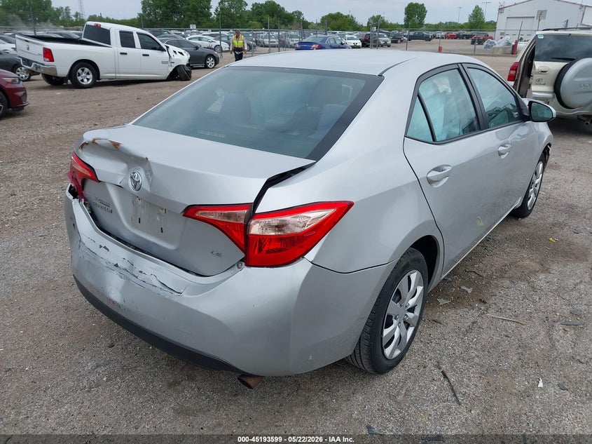 2018 Toyota Corolla VIN 5YFBURHE7JP800853 IAAI salvage auction — FRONT & REAR, Salvage (Illinois), sold $1,400 on 2026-07-15 (photo 4)