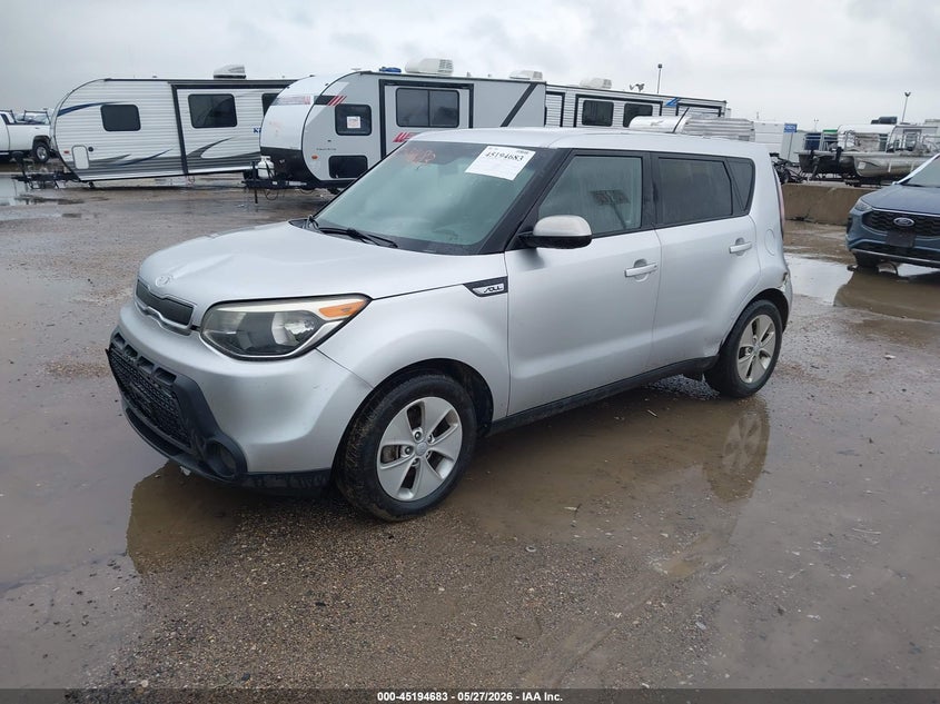 2015 Kia Soul VIN KNDJN2A23F7786801 IAAI salvage auction — FRONT END, Salvage Title, sold $400 on 2026-07-22 (photo 2)