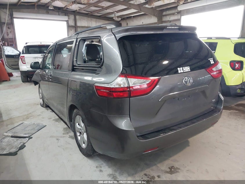 2017 Toyota Sienna VIN 5TDKZ3DC2HS802384 IAAI salvage auction — ALL OVER, Salvage (Georgia), sold $1,750 on 2026-07-14 (photo 3)
