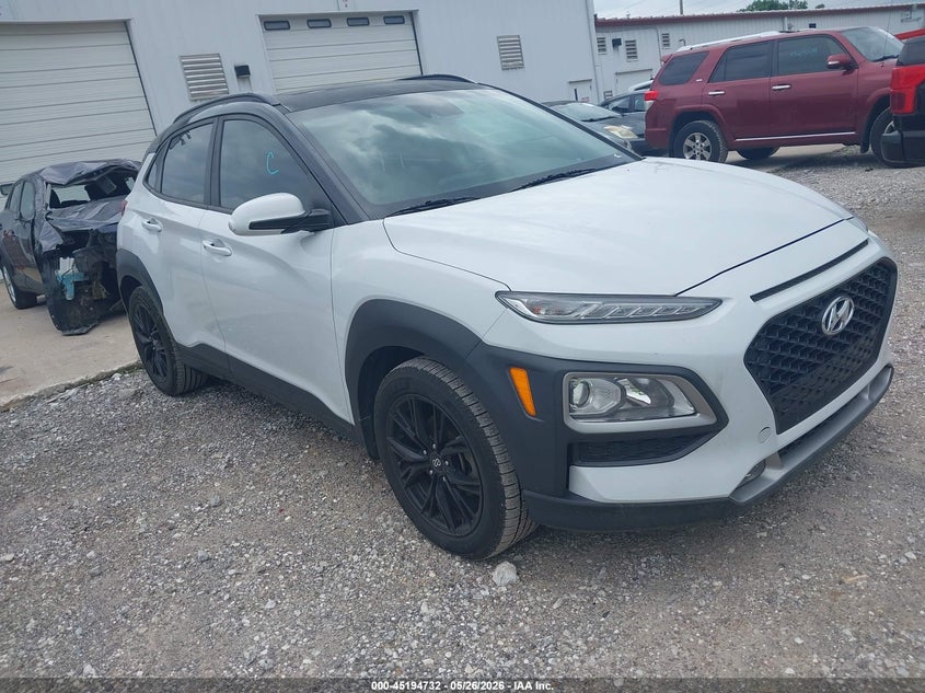 2019 Hyundai Kona VIN KM8K62AAXKU371748 IAAI salvage auction — HAIL, Clear (Missouri), sold $5,500 on 2026-07-13 (photo 1)