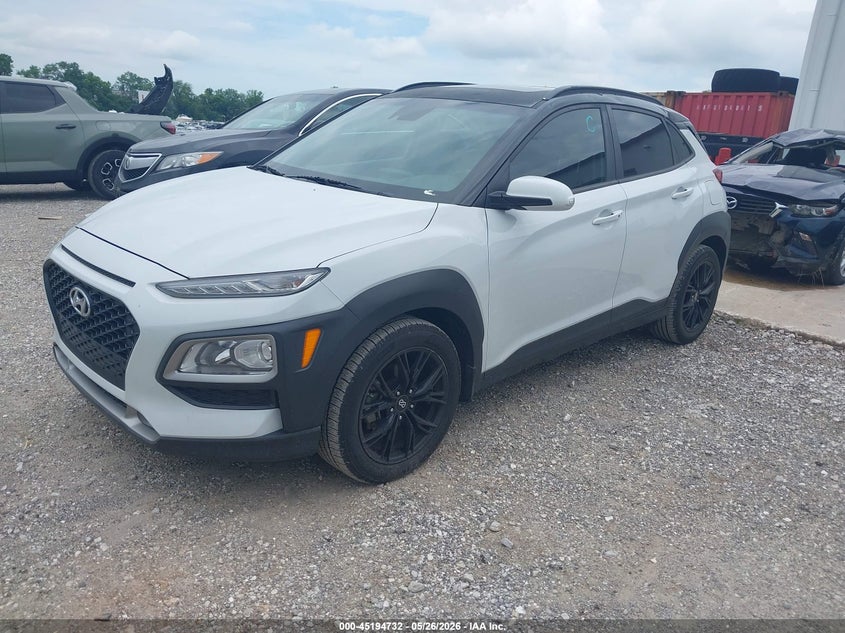 2019 Hyundai Kona VIN KM8K62AAXKU371748 IAAI salvage auction — HAIL, Clear (Missouri), sold $5,500 on 2026-07-13 (photo 2)