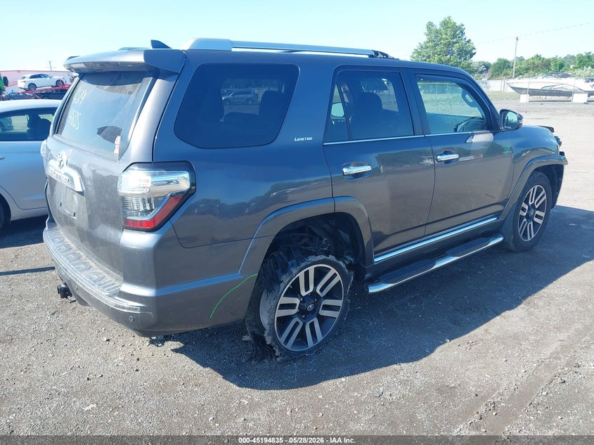 2016 Toyota 4runner VIN JTEBU5JR0G5310133 IAAI salvage auction — RIGHT FRONT, Salvage Title, sold $18,700 on 2026-07-07 (photo 4)