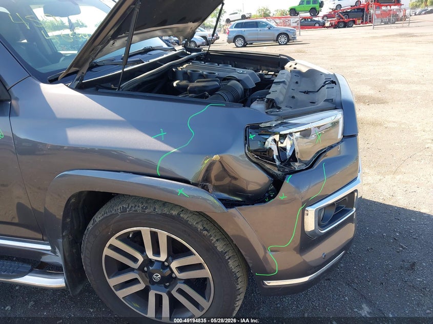 2016 Toyota 4runner VIN JTEBU5JR0G5310133 IAAI salvage auction — RIGHT FRONT, Salvage Title, sold $18,700 on 2026-07-07 (photo 6)