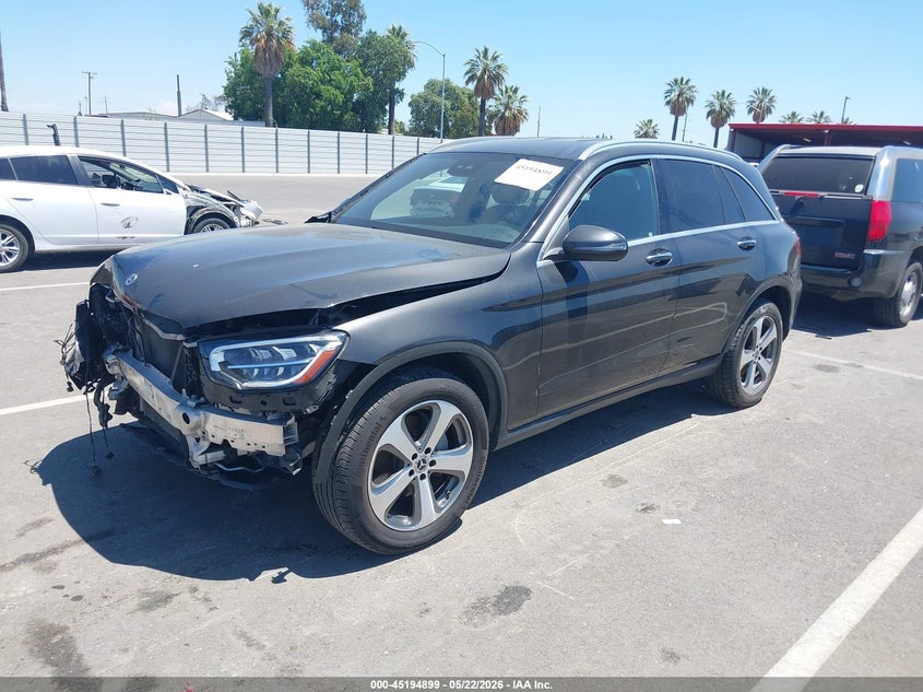 2022 Mercedes-benz Glc VIN W1N0G8DB8NV336780 IAAI salvage auction — FRONT END, Salvage (California), sold $5,500 on 2026-07-21 (photo 2)