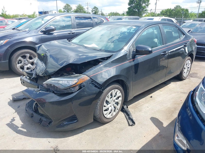 2019 Toyota Corolla VIN 5YFBURHE4KP865242 IAAI salvage auction — FRONT END, Salvage Title, sold $750 on 2026-07-13 (photo 2)