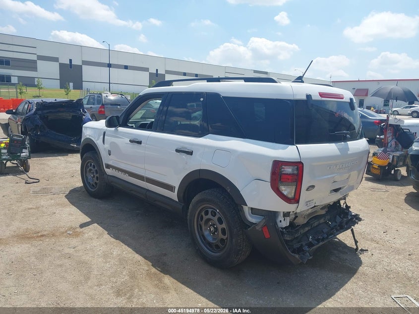 2024 Ford Bronco sport VIN 3FMCR9B68RRF50788 IAAI salvage auction — REAR END, Original (Texas), sold $7,200 on 2026-07-28 (photo 3)